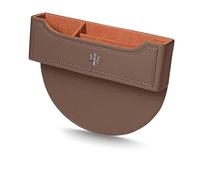 ZXNMCB Organizador de Asiento de Coche, para Maserati Bora/Indy/Khamsin/Merak/Kyalami Huecos de Asiento de Coche Coche Bolsillos para teléfonos móviles, Tarjetas, Llaves,2 Two-A Light Brown