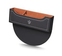 ZXNMCB Organizador de Asiento de Coche, para Maserati Bora/Indy/Khamsin/Merak/Kyalami Huecos de Asiento de Coche Coche Bolsillos para teléfonos móviles, Tarjetas, Llaves,1 One-D Black