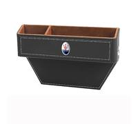 ZXNMCB Organizador de Asiento de Coche, para Maserati Bora/Indy/Khamsin/Merak/Kyalami Huecos de Asiento de Coche Coche Bolsillos para teléfonos móviles, Tarjetas, Llaves,1 One-D Black