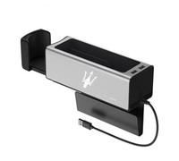 ZXNMCB Organizador de Asiento de Coche, para Maserati Bora/Indy/Khamsin/Merak/Kyalami Huecos de Asiento de Coche Coche Bolsillos para teléfonos móviles, Tarjetas, Llaves,1 One-B White