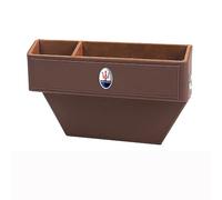 ZXNMCB Organizador de Asiento de Coche, para Maserati Bora/Indy/Khamsin/Merak/Kyalami Huecos de Asiento de Coche Coche Bolsillos para teléfonos móviles, Tarjetas, Llaves,1 One-A Light Brown
