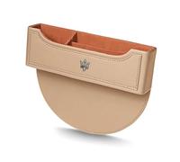 ZXNMCB Organizador de Asiento de Coche, para Maserati Bora/Indy/Khamsin/Merak/Kyalami Huecos de Asiento de Coche Coche Bolsillos para teléfonos móviles, Tarjetas, Llaves,2 Two-E Beige