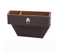 ZXNMCB Organizador de Asiento de Coche, para Maserati Bora/Indy/Khamsin/Merak/Kyalami Huecos de Asiento de Coche Coche Bolsillos para teléfonos móviles, Tarjetas, Llaves,2 Two-B Dark Brown