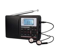 ZXNQ Radio FM SW Portátil con Auto-búsqueda y Memorización, Pantalla LED, Batería Recargable Transistores Radios Pequeñas