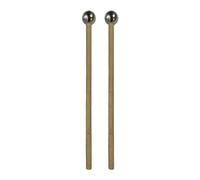 Zxpjkyu 2 Piezas Baquetas para Percusión Glockenspiel Xilófono Vibrafono Mango de Madera Diseño Único Adecuadas para Educación Musical Meditación Usuario, cabeza corta y redonda