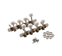 Zxpjkyu 2 Piezas Clavijas Afinadoras Mandolina Afinadores Guitarra Palancas Afinación Máquina Cabezales de Metal PP Fácil Instalación Adecuada para Músicos Co, Plata