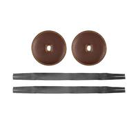 Zxpjkyu 2 Piezas Correa para Platillo Correa con Almohadillas de Cuero PU Accesorio para Instrumento Musical Banda Escolar Ensayo Orquesta Sinfónica, marron oscuro