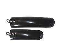 Zxpjkyu 2 Piezas de Guardabarros para Bicicleta, Guardabarros Delantero Y Trasero, Accesorios para Neumáticos, Bloque de Rueda de Plástico contra, Ad, Negro 14 Pulgadas