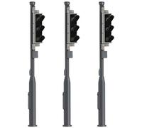 Zxpjkyu 3 Piezas Modelos de Ferroviario Led Poste Señalización Miniatura Decorativas para Maquetas Arquitectura Jardines Hogar Coleccionistas, Escala de 1 a 32 G