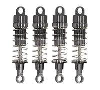 Zxpjkyu 4 Piezas Amortiguador RC para Carro Modelo con Aleación de Aluminio Kit de Amortiguadores Hidráulicos Accesorio Repuesto Adecuado para Vehículos de, Gris Oscuro