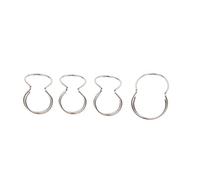 Zxpjkyu 4 Piezas de Púa de Guitarra para Dedos, Estilo, Púa Mariposa, Protección para Los Dedos, Color Plata.