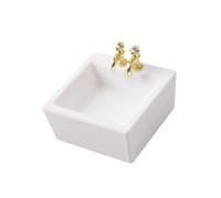 Zxpjkyu Adornos para Lavabo de Casa de Muñecas a Escala 1:12, Mini Accesorios Decorativos para Bricolaje, Muebles para Casa de Muñecas para Escena de Vida, Mi, 4x4x1.9 Cm