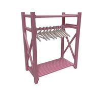 Zxpjkyu Armario para Casa de Muñecas, Sofá en Miniatura, Accesorios, Adorno, Material Resistente, Gran Espacio, Cumpleaños, Decoración, Rosa
