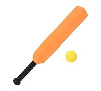 Zxpjkyu Bate de Críquet, Juego de Críquet, Raqueta con Agarre Cómodo Y 1 Pelota, Juguetes Deportivos Ligeros para Entrenamiento, para Exteriores, Niños Y Prin, Naranja