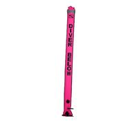 Zxpjkyu Boya de Buceo Inflable, Marcador de Superficie Tipo Salchicha, Tubo de Buceo Compacto con Método de Inflado Adecuado para, Rosa