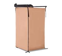 Zxpjkyu Carpa de Ducha Exterior Tienda Plegable Refugio Portátil Vestidor Privacidad Instalación Sencilla con Apertura de Cremallera Adecuada para Camping Playa Rutas, Array, Caqui, 180-100-100cm