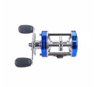 Zxpjkyu Carrete de Pesca con Cuerpo de Aluminio Soporte de Cobre Estructura Metálica y Control Preciso de Línea Protección contra Corrosión para Pesca en Mar, Azul, CL60