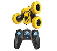 Zxpjkyu Coche Teledirigido 2.4G 4CH, Coche Transformable, Crawler, Coche con Volteretas Y, Amarillo