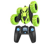 Zxpjkyu Coche Teledirigido 2.4G 4CH, Coche Transformable, Crawler, Coche con Volteretas Y, Verde