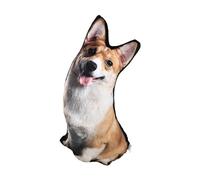 Zxpjkyu Cojín de Peluche, Juguete para Perros, Figura Coleccionable, Juguete Suave con Funda Suave, Adecuado para La Habitación de Los Niños, Sala de Estar, O, Corgi
