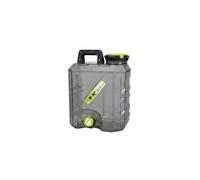 Zxpjkyu Contenedor Portátil de Líquidos con Material de Policarbonato Asa Fija Indicador de Capacidad y para Uso en Camping Viajes Actividades al Aire Libre, Gris, Gris Sombra, 15L