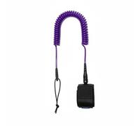 Zxpjkyu Correa Paddleboard Leash Extensible Resistente con Acero Inoxidable Brazalete Neopreno Giratorio Adecuada para Actividades Acuáticas y Entrenamiento, Morado