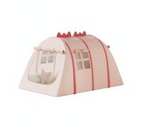 Zxpjkyu Dinosaurio Casa de Aventura Carpa Portátil Elaborada Oxford Mecanismo Automático Espacio para Varios Niños Adecuada en Habitaciones Infantiles, Rosa, L F