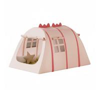 Zxpjkyu Dinosaurio Casa de Aventura Carpa Portátil Elaborada Oxford Mecanismo Automático Espacio para Varios Niños Adecuada en Habitaciones Infantiles, Rosa, L A