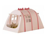 Zxpjkyu Dinosaurio Casa de Aventura Carpa Portátil Elaborada Oxford Mecanismo Automático Espacio para Varios Niños Adecuada en Habitaciones Infantiles, Rosa, L C