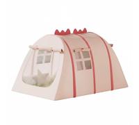 Zxpjkyu Dinosaurio Casa de Aventura Carpa Portátil Elaborada Oxford Mecanismo Automático Espacio para Varios Niños Adecuada en Habitaciones Infantiles, Rosa, L D