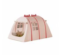 Zxpjkyu Dinosaurio Casa de Aventura Carpa Portátil Elaborada Oxford Mecanismo Automático Espacio para Varios Niños Adecuada en Habitaciones Infantiles, Rosa, L B