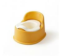Zxpjkyu Inodoro Infantil con Orinal para Niños Asiento Entrenador Respaldo Alto Recipiente Extraíble Profundo Protección Adecuado para Uso Doméstico y Aprendizaje de Control de Esfínteres, Naranja