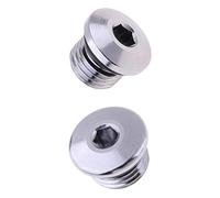 Zxpjkyu Juego de 2 Reguladores de Buceo de 7/16" de Alta Presión + 3/8" de Baja Presión, con Tornillos de Cabeza Hexagonal - Acero Inoxidable 316