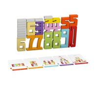 Zxpjkyu Juguete de Competición de Equilibrio con Bloques Numéricos para Fiestas de Niñas