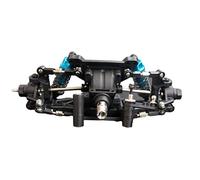 Zxpjkyu Kit de Ejes para Coche RC, Eje Delantero, Eje Trasero, Carcasa, Caja de Cambios Fabricada en Metal Y Plástico, Duradera Y Precisa, Compatible con El C, Parte Delantera