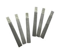 Zxpjkyu Lima de Cejuela para Guitarra Acústica Y Eléctrica, 6 Piezas, Juego de Ranuradoras de Cejuela Calibradas, Construcción de Acero Inoxidable, Mang, Eléctrico 10 a 46