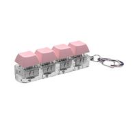 Zxpjkyu Llavero con Forma de Teclado, Juguete Mecánico Decorativo Y Sensorial, Ideal Como Regalo para La Familia O para La Oficina, Rosa, tal como se describe