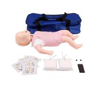 Zxpjkyu Maniquí de Entrenamiento para Simular Obstrucciones de Las Vías Respiratorias en Lactantes con Modelo de Inserción Traqueal Y Accesorios de Bolsa Inte
