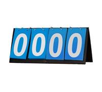 Zxpjkyu Marcador de Mesa de 4 Dígitos, Marcador Deportivo Multifuncional para Fútbol, Juegos de Interior Y Exterior, Tenis de Mesa, Azul
