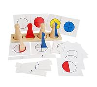 Zxpjkyu Materiales Didácticos Manipulables de Matemáticas de Madera para Preescolar