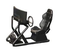Zxpjkyu Modelo de Asiento de Simulador de Carreras a Escala 1:64, Modelo de Soporte para Asiento de Simulador, Decoración para Mesa de Arena, Artículo, Negro