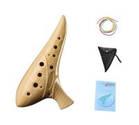 Zxpjkyu Ocarina de Música, Elegante Bolsa de Resina para Recuerdos de Fiesta, Piccolo para Presentaciones, Adultos, Niños Y Principiantes, Marrón