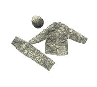 Zxpjkyu Ropa para Figuras de Acción 1:6 Ropa para Muñecas Uniforme de Abrigo de Hombre Pantalones Sombrero para