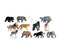 Zxpjkyu Set de 7 Minifiguras de Animales Salvajes de Juguete, Figuras de Animales de, Figuras de Juego de Animales, Tamaño Práctico para Manos Peque, Juego