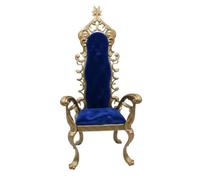 Zxpjkyu Silla para Muñeca Trono Miniatura Asiento Decorativo BJD con Elegancia Tradicional de Plástico y Terciopelo Adecuada para Exhibición de Mesa Simulación de Ambientes Reales