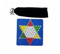Zxpjkyu Tablero de Damas Chinas Tablero de Estrategia Alfombrilla Educativa Goma Antideslizante Juego Portátil para Niños Mayores y Pequeños Adecuado para, Set con Bolsa