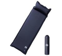 ZXQVLMRS Colchoneta autoinflable 195 x 64 x 4,5 cm con cojín integrado para camping y senderismo, color gris