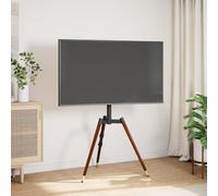ZXQVLMRS Trípode para TV de 37 a 65 pulgadas, máx. VESA 400 x 400 mm, 40 kg | Madera de haya maciza, 50 pivotantes, gestión de cables, diseño estable