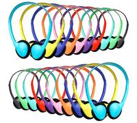 ZXQZYM Auriculares para niños, paquete de 30 unidades, con cable de 3,5 mm, uso en el aula