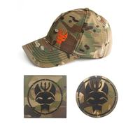 ZXRSJBL Gorra de béisbol táctica Seal Team, Gorras Ajustables de Malla Transpirable, para Correr/Pescar/navegar, Gorra de Camuflaje con 2 Parches. (ICE2,L)